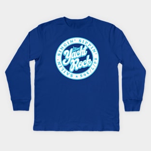 Yacht Rock Seal Kids Long Sleeve T-Shirt